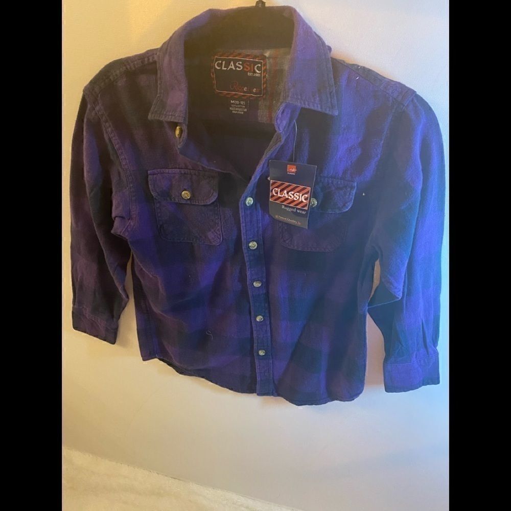 Classic Rugged wear long sleeve flannel shirt